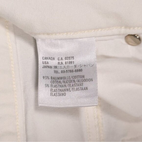 ESCADA SPORT Women ITALY🇮🇹MADE KATE Jeans BootCut Flare White Mid Rise Size 40 - Picture 14 of 15
